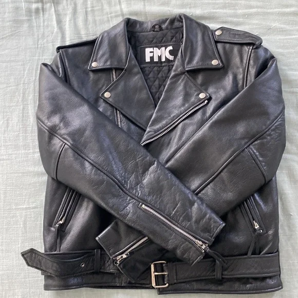 Vintage FMC Black Leather Jacket
